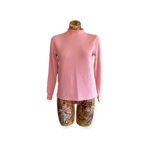 J.Crew high neck pink top long sleeve small